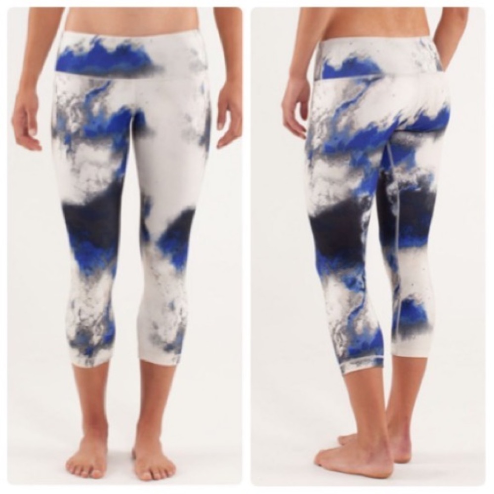 Lululemon Wunder Under Crop Pants Milky Way Multi